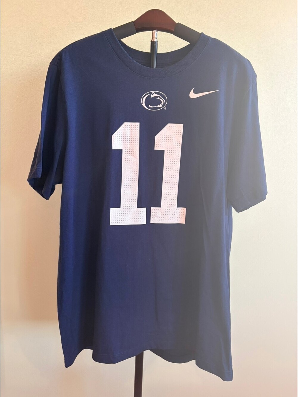 Nike Penn State Micah Parsons #11 T-Shirt Men’s Large Navy NWOT